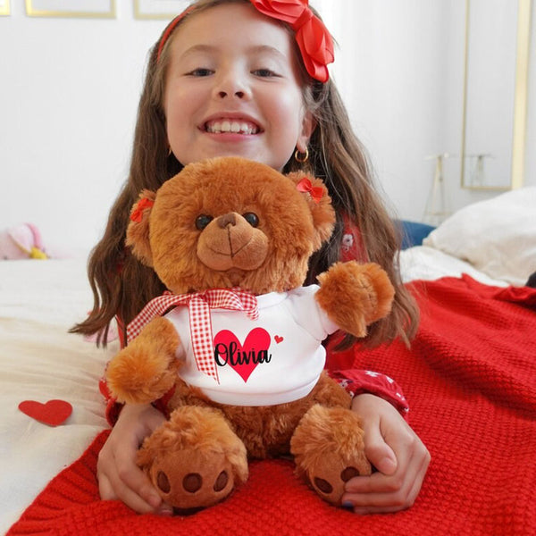 Personalized Valentine's Day Teddy Bear, Gifts for Her, Gifts for Him, Valentine's Day Gifts