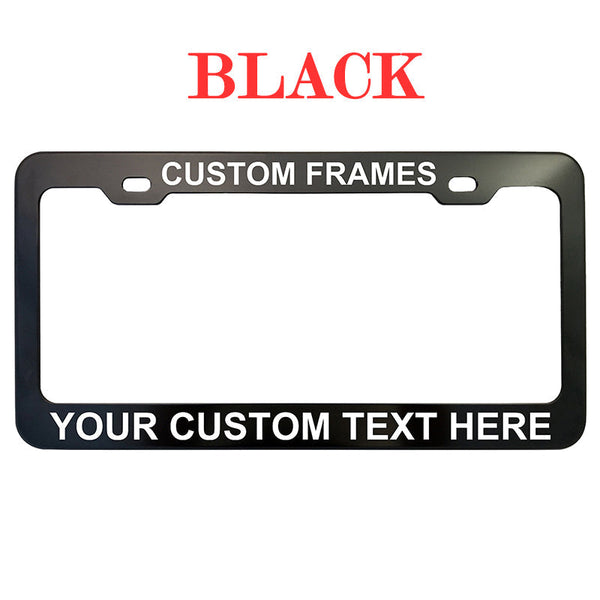 Custom License Plate Frame, Personalized Vehicle Decoration (Universal for any Vehicle)