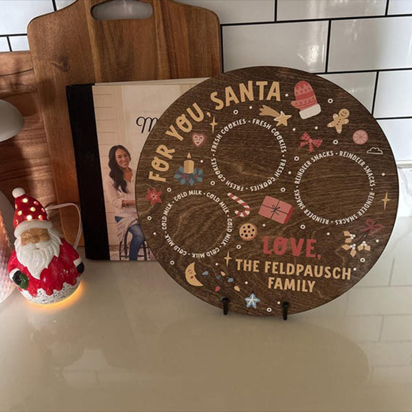 Santa Cookie Tray, Personalized Christmas Cookie Tray for Santa