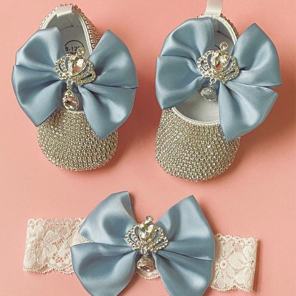 Newborn Baby Girl Bling Rhinestone Shoes