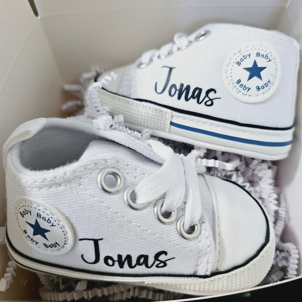 Custom Baby Shoes Personalized Baby High Top Monogram Infant Sneakers