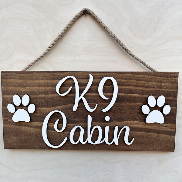 Dog Name Sign, 3D Dog Name Sign, Custom Dog Name Sign, Personalized Dog Name Sign, Dog Paw Sign, Dog Food Area Sign