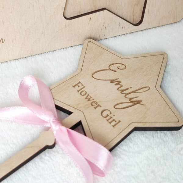 Proposal wand Personalized gift Wooden name puzzle