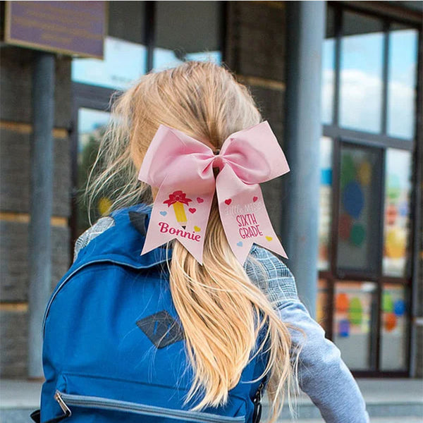 Personalized Hair Accessories With Grade And Name, Perfect Back-To-School Gifts For Kids