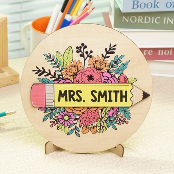 Personalized Teacher Doorplate, Back-To-School Gift