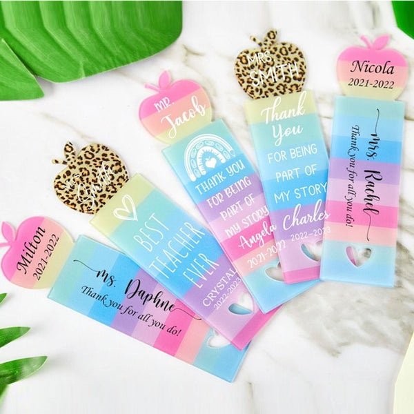 Teacher Gift, Gift for Teachers, Personalized Bookmark, Thank You Bookmark