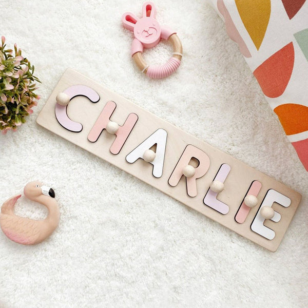 Personalized Name Puzzle With Pegs Gifts for Kids