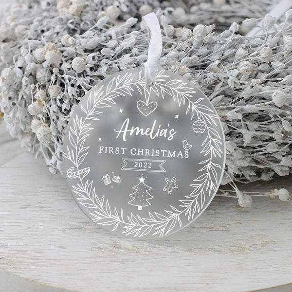 Personalized Baby'S First Christmas Decorating Gifts