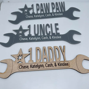 Personalized name wrench for dad/grandpa/uncle