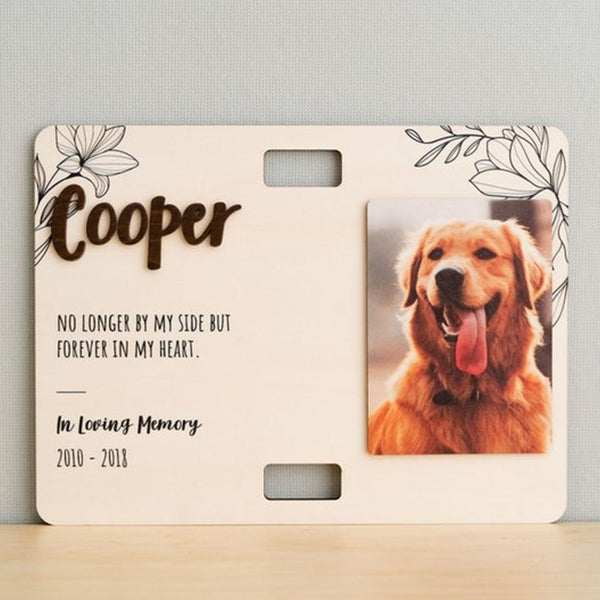 Memorial Pet Photo, Pet Loss Gift Dog