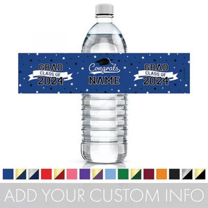 Graduation Water Bottle Labels Personalized Graduation Party Decorations