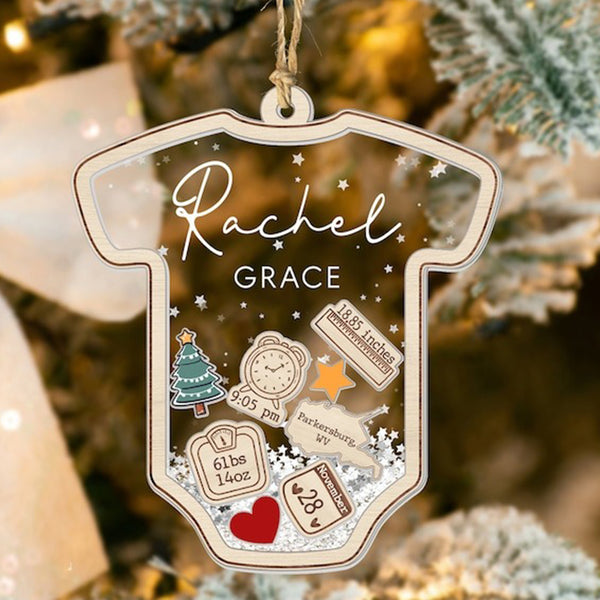 Baby'S First Christmas Decorations, Custom Baby Name Gifts