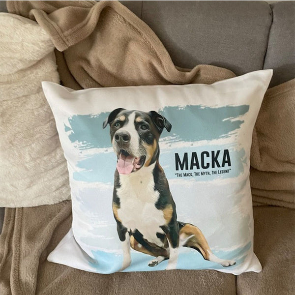 Custom Pet Pillow Personalised Pet Portrait  Pet memorial gift