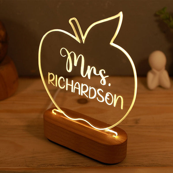 Personalized Teacher Gifts -  Back To School Gifts - Teacher Sign for Desk