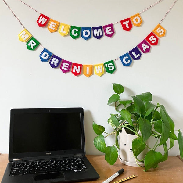 Kindergarten Gifts - Personalized Classroom Decoration Bunting