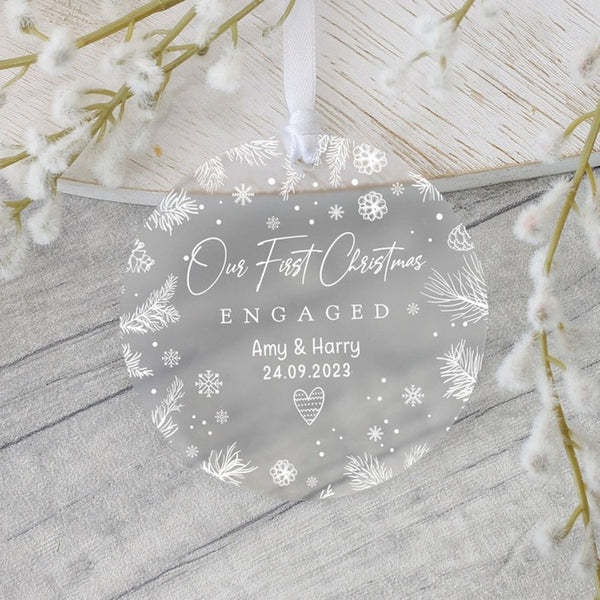 Marriage, Engagement First Christmas, Souvenir Gift Decoration