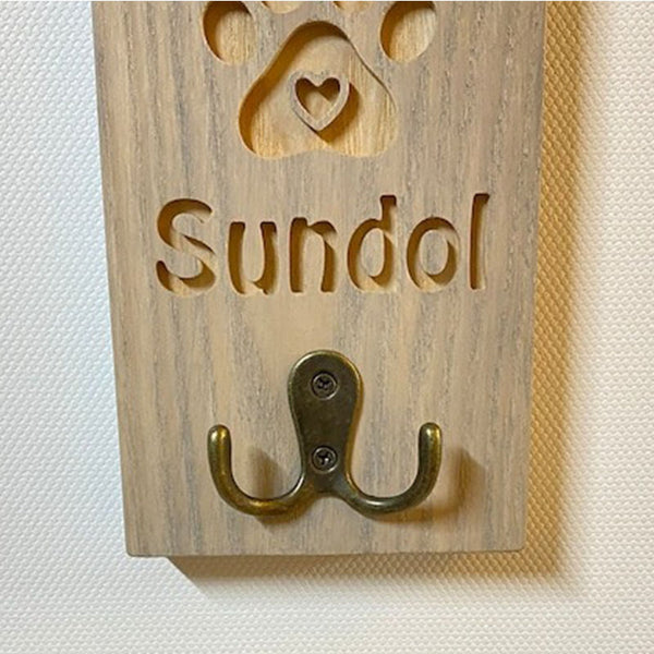 Customized Leash Holder, Dog Lovers Gift Personalized, Dog Wall Organizer,