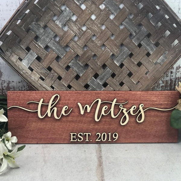 Wedding Gift  Family Name Sign  Bridal Shower Gift  Last Name Sign