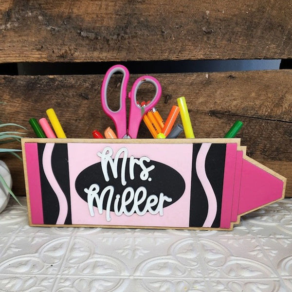 Personalized Teacher Desk Caddy, Teacher Gift