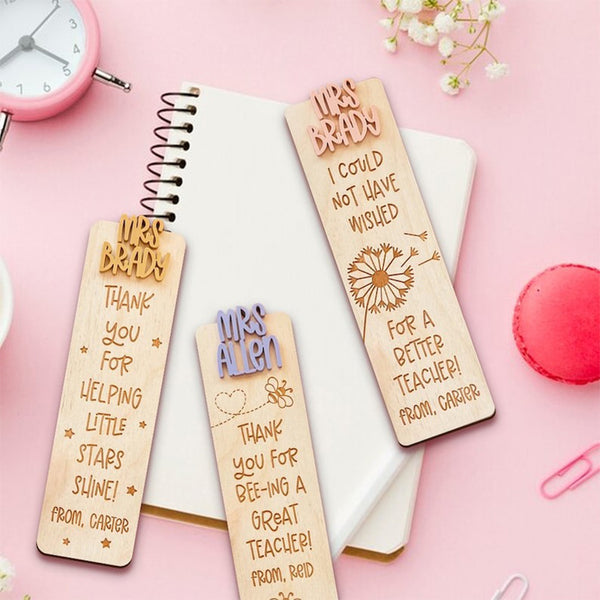 Personalized Teacher Name Bookmark, Personalized Bookmark for Teacher