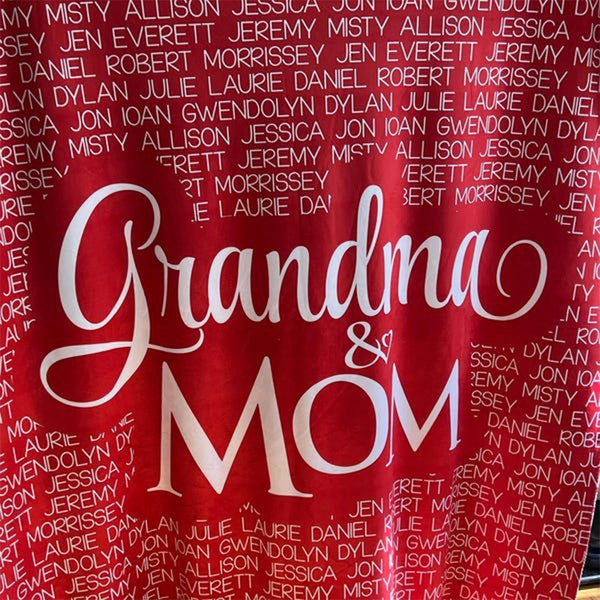 Personalized Grandparent Blanket, Gift for Grandparents