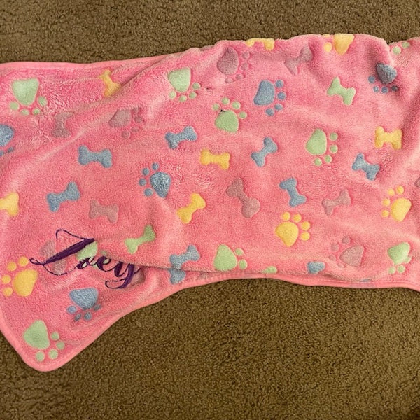 Custom Dog Blanket, Personalized Dog Blanket