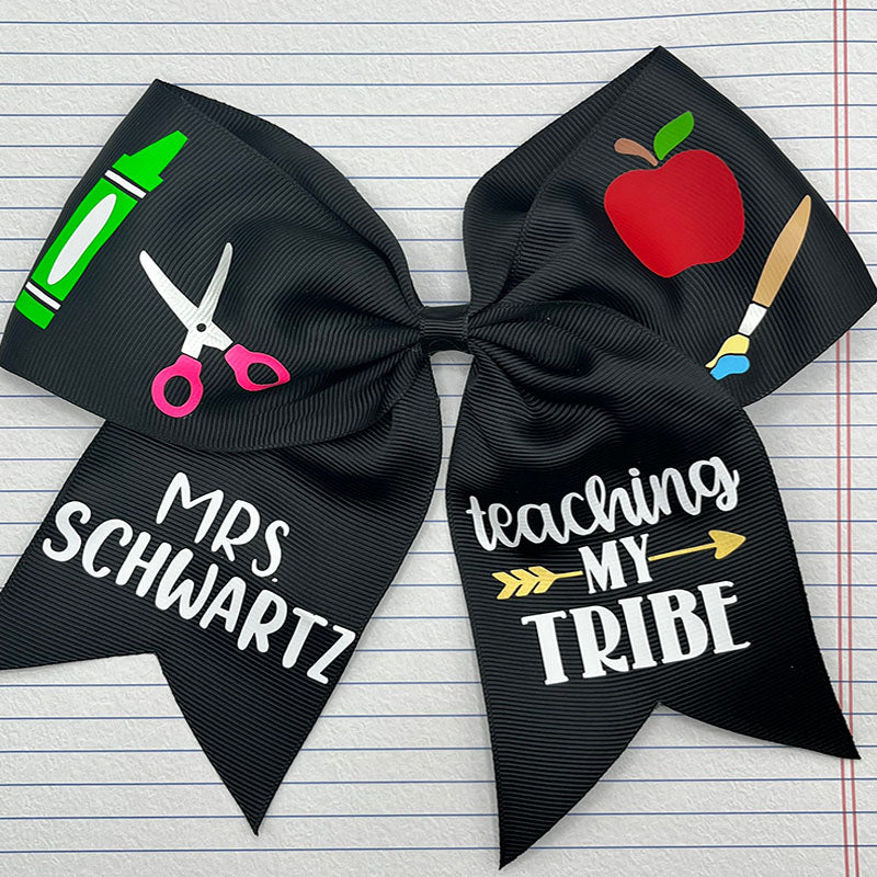 School Teacher Hair Bow /Back to school teaching gifts / Personalized Teacher Gifts