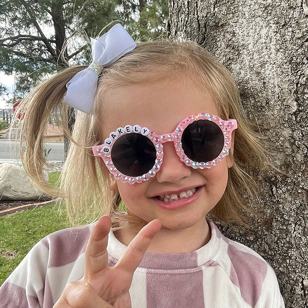 kids sunglasses, personalized kids gift, kids sunnies, kids jewelry, personalized name sunglasses