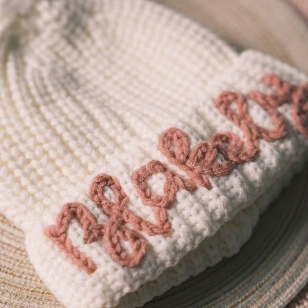 Kid's Winter Hat with Personalized Embroidery