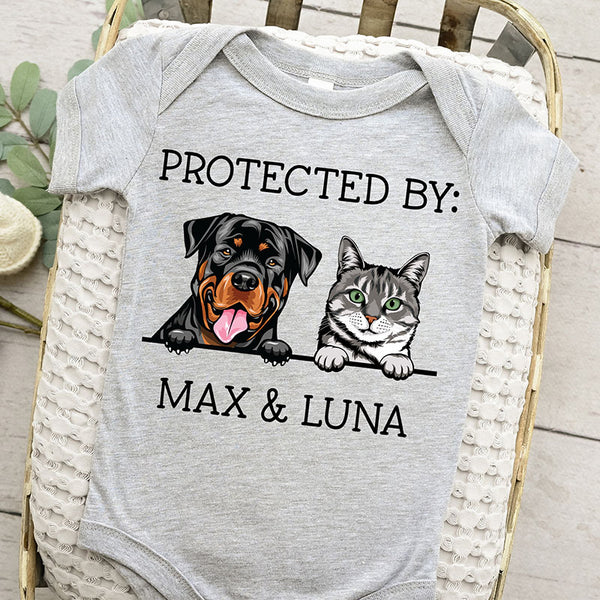 Baby Shower Gift,  Custom Pet Onesie,Custom Pet Baby Onesie