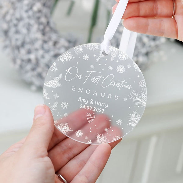 Marriage, Engagement First Christmas, Souvenir Gift Decoration