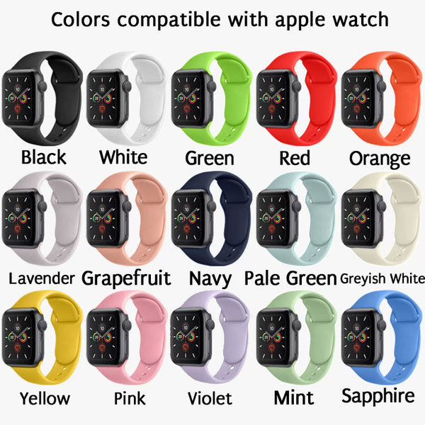 Personalized Watch Band Compatible with Apple Watch  Band Personalized Silicone Watch