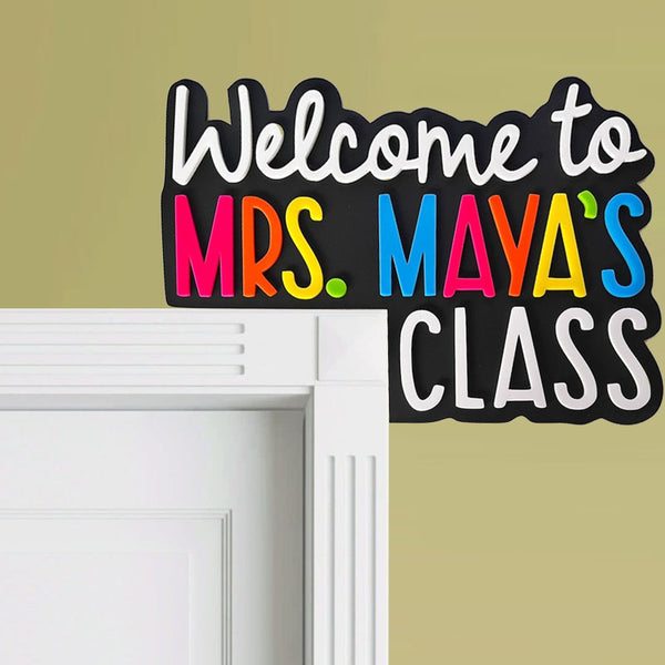 Custom Teacher Appreciation Gift Teacher Doorframe Sign