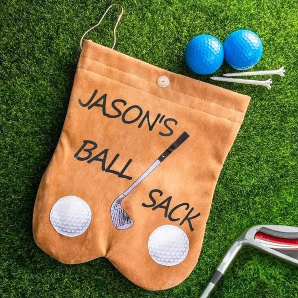 GOLF BALL BAG - Personalized Ball sack - Funny golfing - Golfers for men