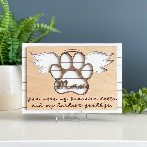 Pet Memorial Sign, Pet Memorial Gift, Pet Loss Gift, Personalized Cat Memorial