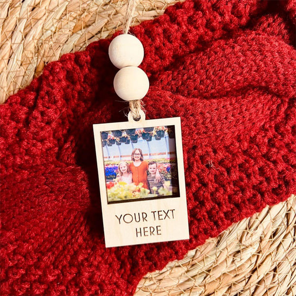 Photo Ornament, Photo Strip Ornament, Personalized Photo Strip Christmas Ornament