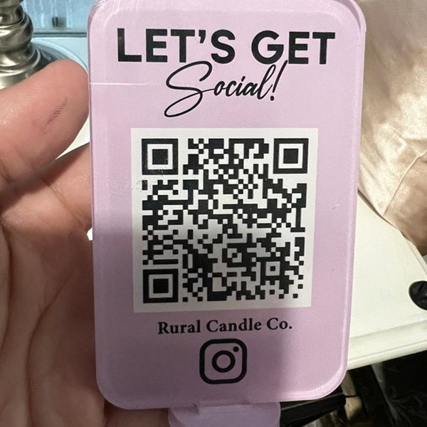 Mini QR Code Social Media Sign Facebook Instagram Business Sign Payment Sign Appointment