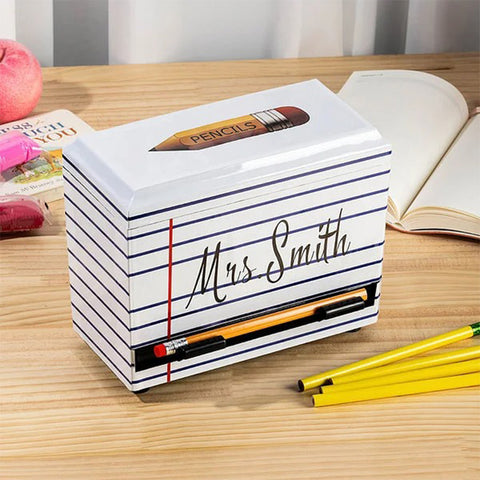 Personalized pencil holder with name thank you teacher's day gift