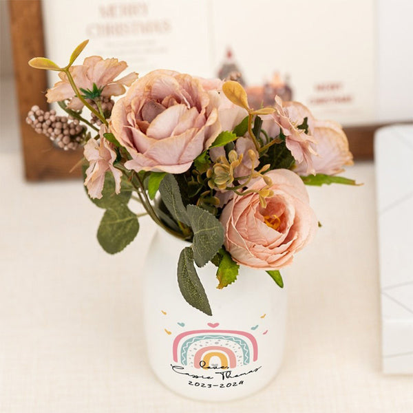 Customized Thank You For Being Part Of My Story Vase, Ceramic Vase