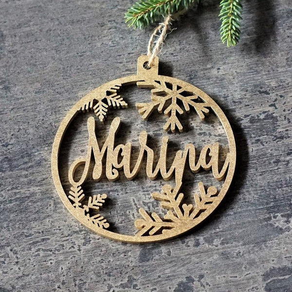 Custom CHRISTMAS tree baubles Christmas tree decor personalized ornament laser cut names