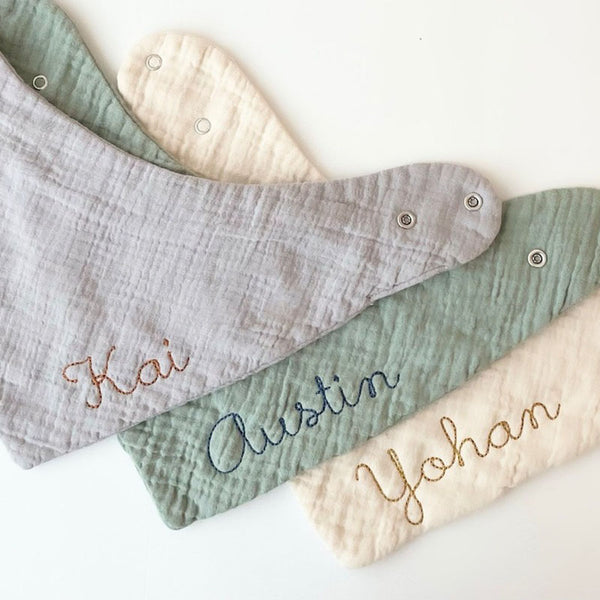 Embroidered Personalized Bib Personalized Baby Gift, Embroidered Baby Gift