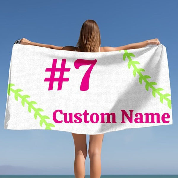 Custom Name Pool Towels