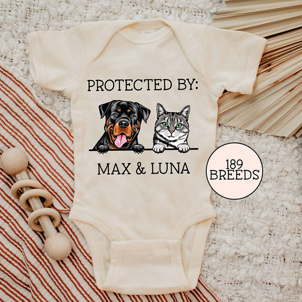 Baby Shower Gift,  Custom Pet Onesie,Custom Pet Baby Onesie