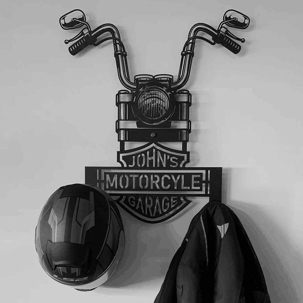 Custom Motorcycle Helmet Holder, Great Gift For Bikers