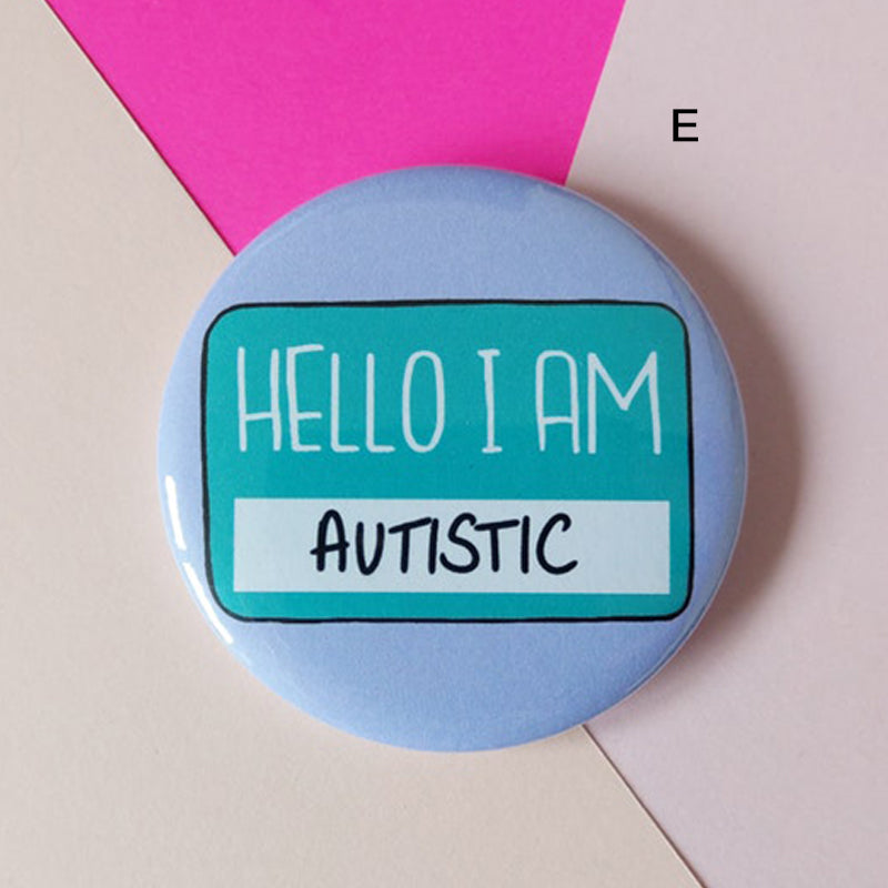 Mental Health Button Badge --functional pins