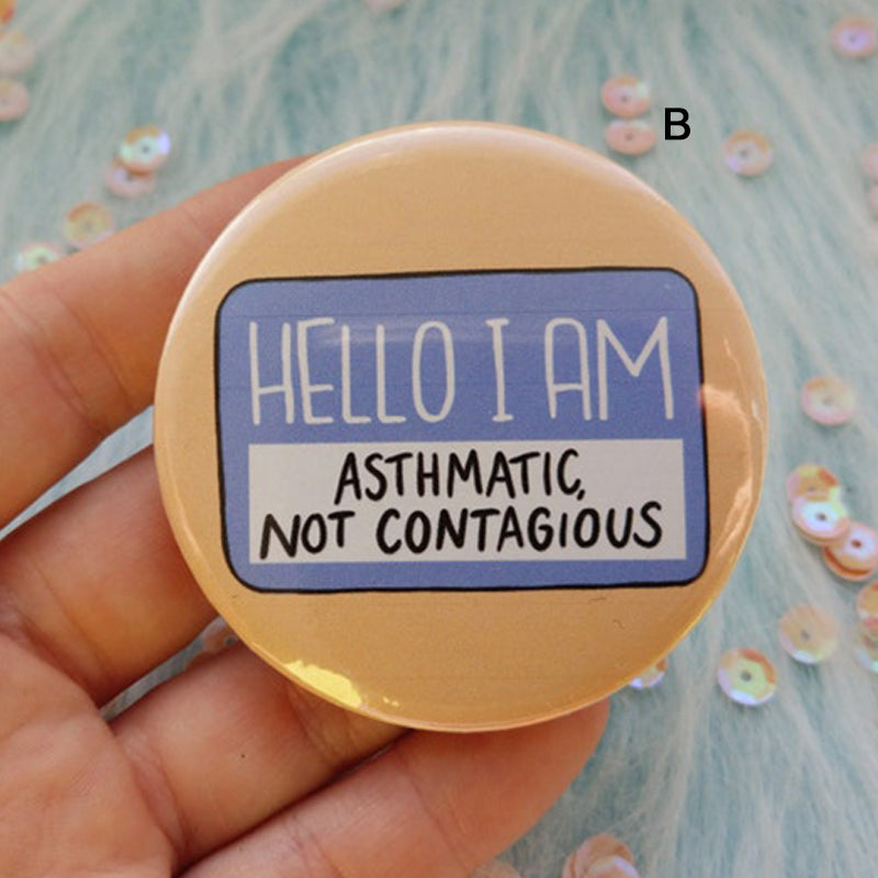 Mental Health Button Badge --functional pins