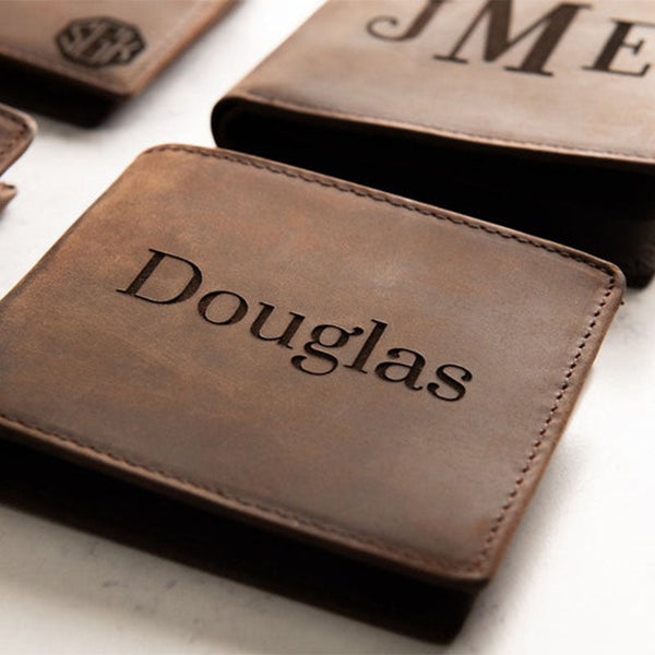 Personalized Leather Custom Wallets  Best Father's Day Gifts