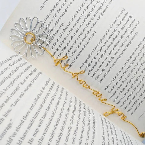 Daisy Wire Name, Personalized Gift, Name Bookmark