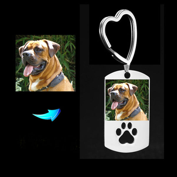 Personalized Photo Keychain With Pets