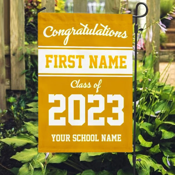 Personalized Graduation Double-sided Flag